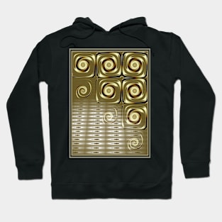 gold swirls abstract Hoodie